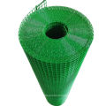 Square iron wire grid net pvc welded wire mesh net light green